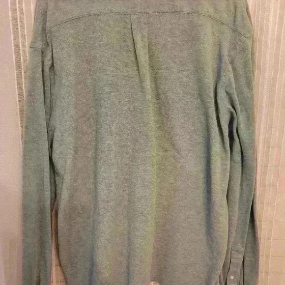 EUC Men's XL Chaps cotton mint green long sleeve polo shirt, $18 - Picture 4 of 4